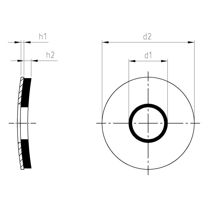 Podkładka uszczelniająca z EPDM 6,2x16 art. 9055 A2