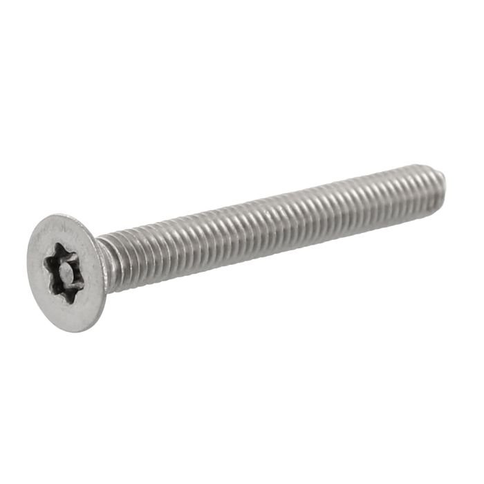 Śruba zabezpieczająca M6x30 art.9123 A2 [TX30] łeb stoż.-płas. z gniazdem Torx i pinem