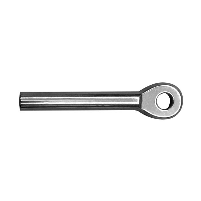 Końcówka oczkowa do zawalcowania na linę 4 mm A4 art. T7317
