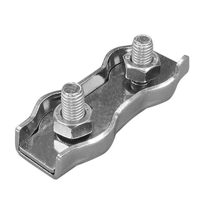 Zacisk rynienkowy podwójny do liny 10 mm A4 art. T7331