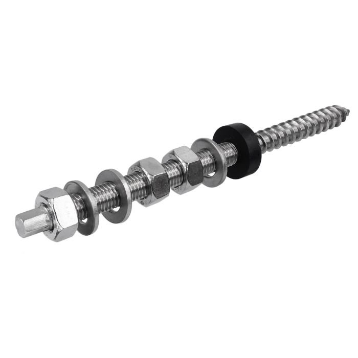 Zestaw montażowy dwugwint M12x300 plus DIN 125/934 A2 plus EPDM