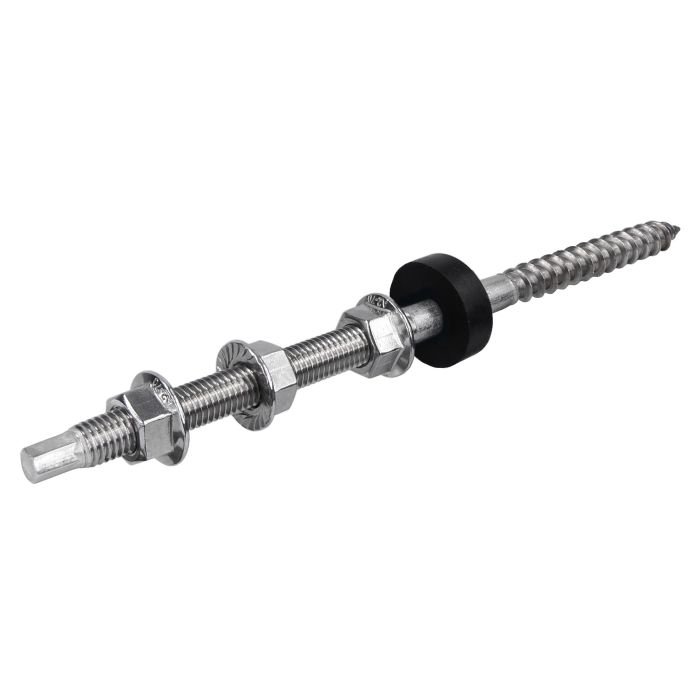 Zestaw montażowy dwugwint M10x300 plus DIN 6923 A2 plus EPDM