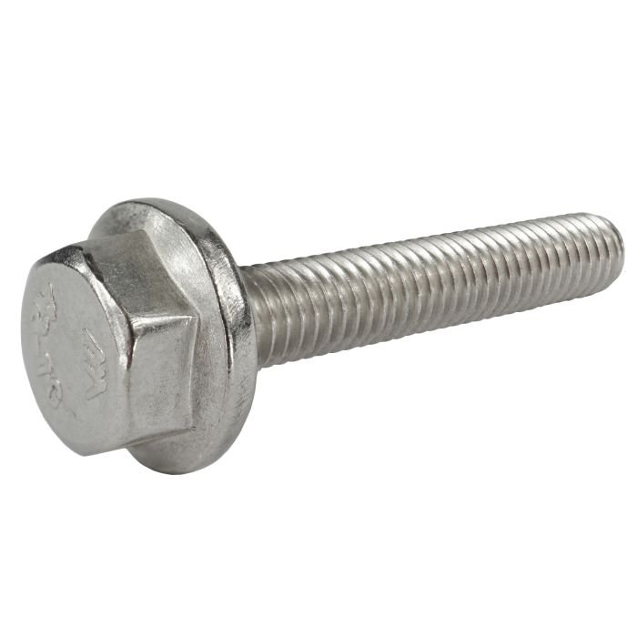 Śruba z łbem sześciokątnym z kołnierzem M8x10/10 DIN 6921 A2