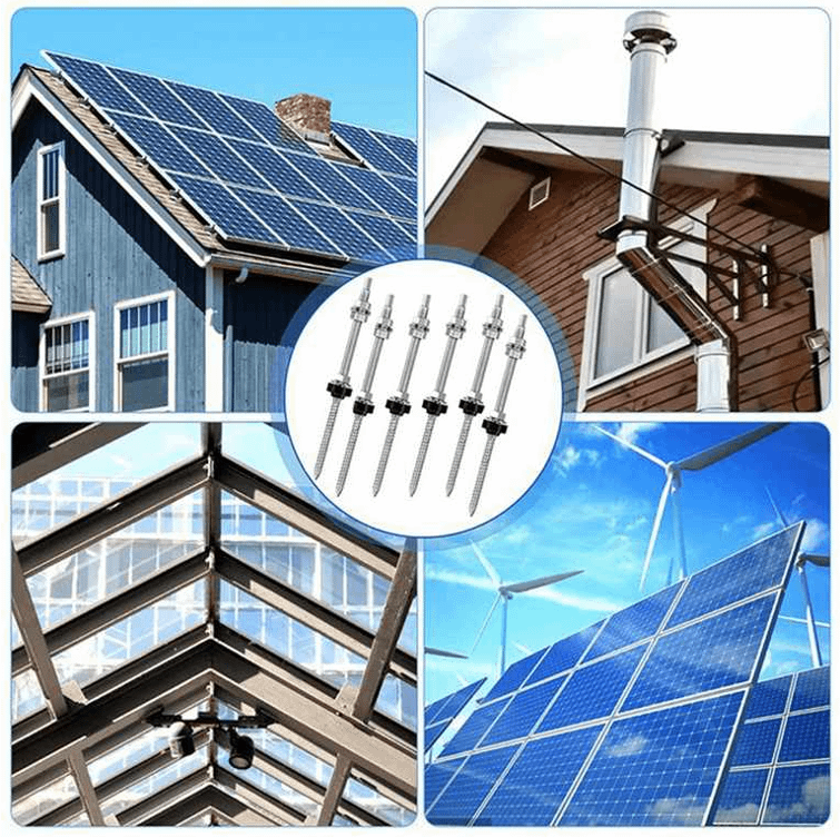 Dwugwinty i elementy złączne ze stali nierdzewnej stosowane w instalacjach fotowoltaicznych